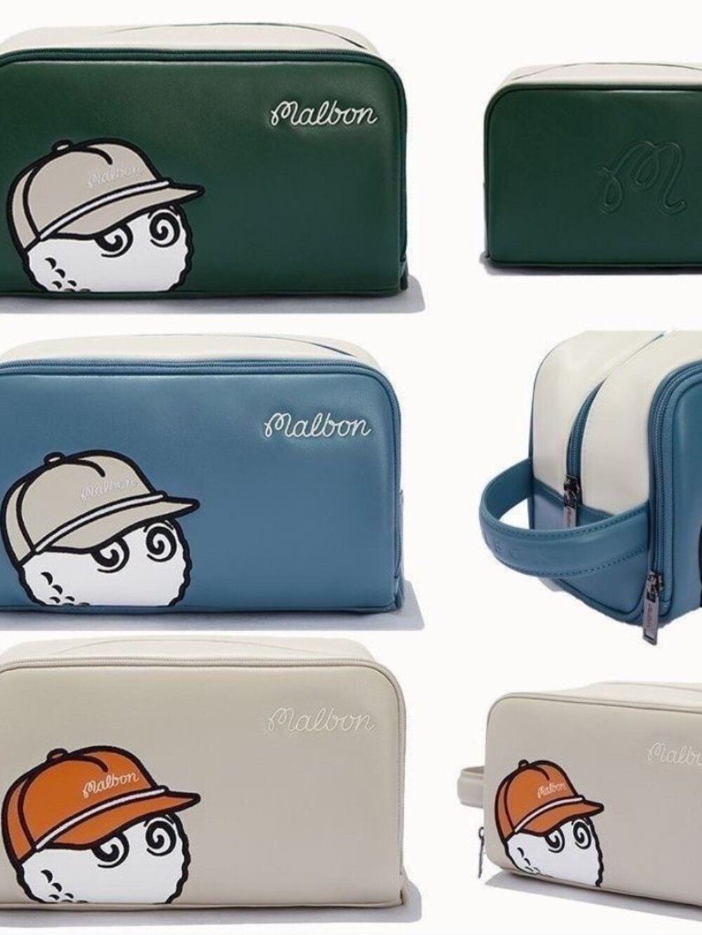 New MALBON Golf Clutch Bag Double Layer Waterproof Portable Handbag Unisex